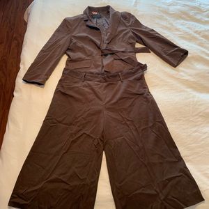 BCBG Max Azria Suit. Culottes & Cropped Blazer